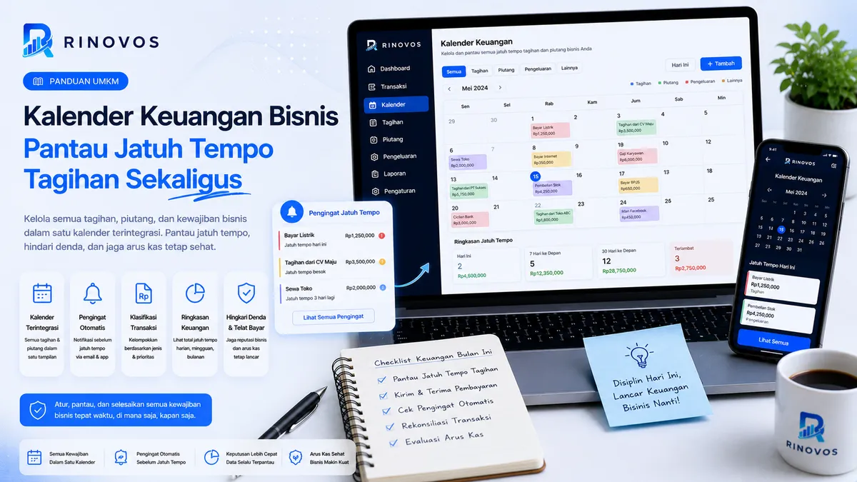 Panduan Kalender Keuangan Bisnis Pantau Jatuh Tempo Tagihan