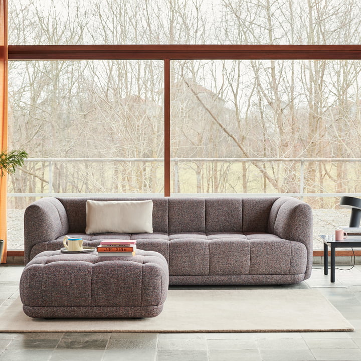 Quilton - canapé en tissus beige hallingdal 200 287cm