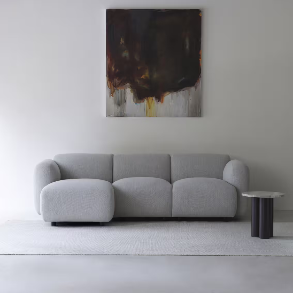 Module méridienne accoudoir gauche gris swell modular sofa 400