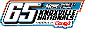 65th Knoxville Nationals – Championship Night #4 at Knoxville Raceway. World of Outlaws 410 Sprint Cars. logo