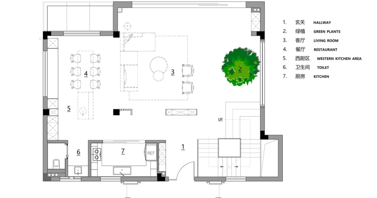 Modern Living Space Floor Plan | Feel Design