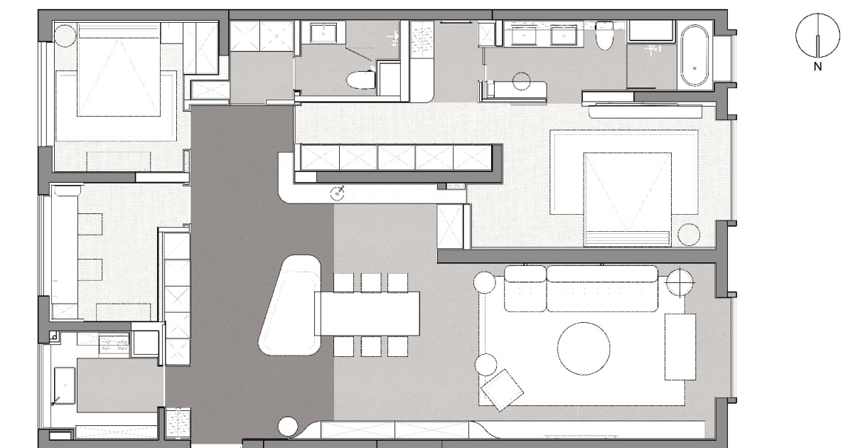 Modern Residential Floor Plan | Feel Design