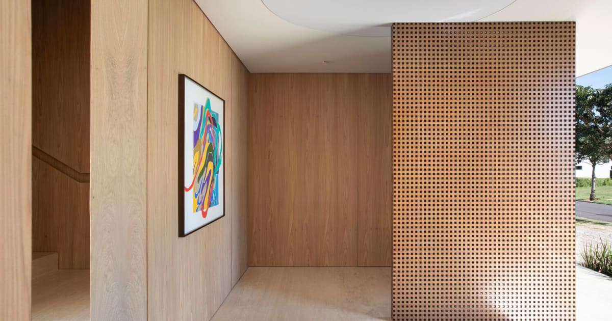 Modern Interior with Wood Panel and Concrete Floor | Feel Design