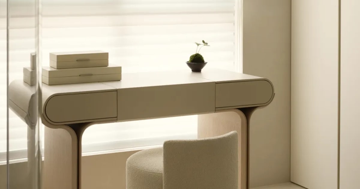 Modern Minimalist Home Office Desk with White Mate | Feel Design | Feel ...