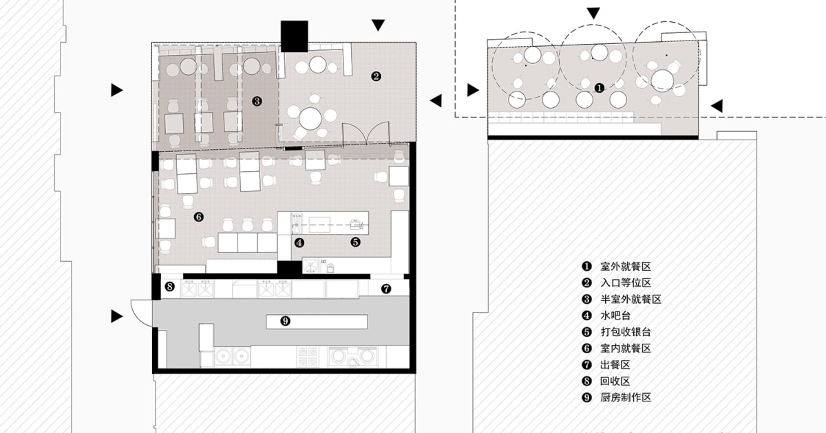 Compact Restaurant Interior Floor Plan | Feel Design