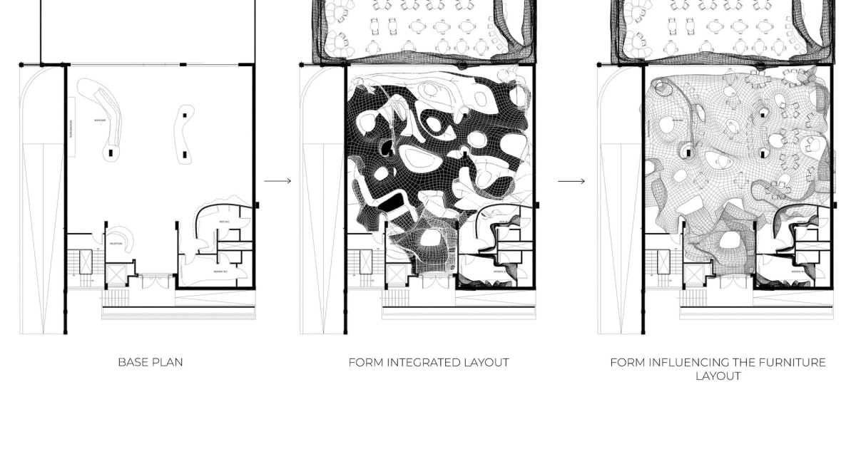 Base Plan to Rendered Space Transformation | Feel Design