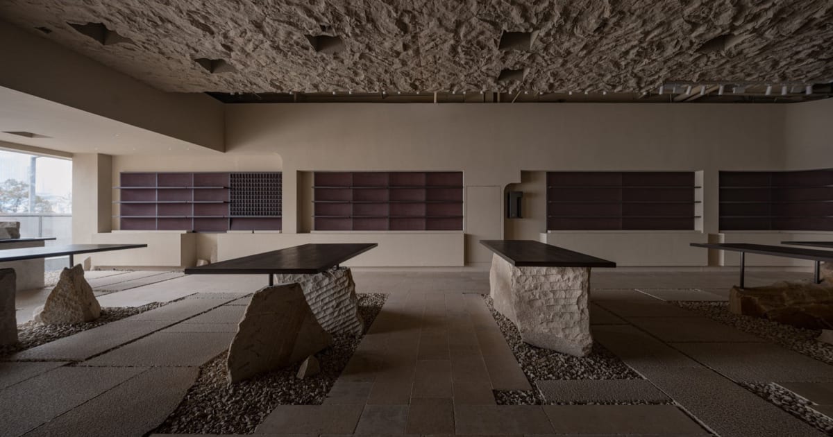 Minimalist Interior Concrete and Wood Tables | Feel Design