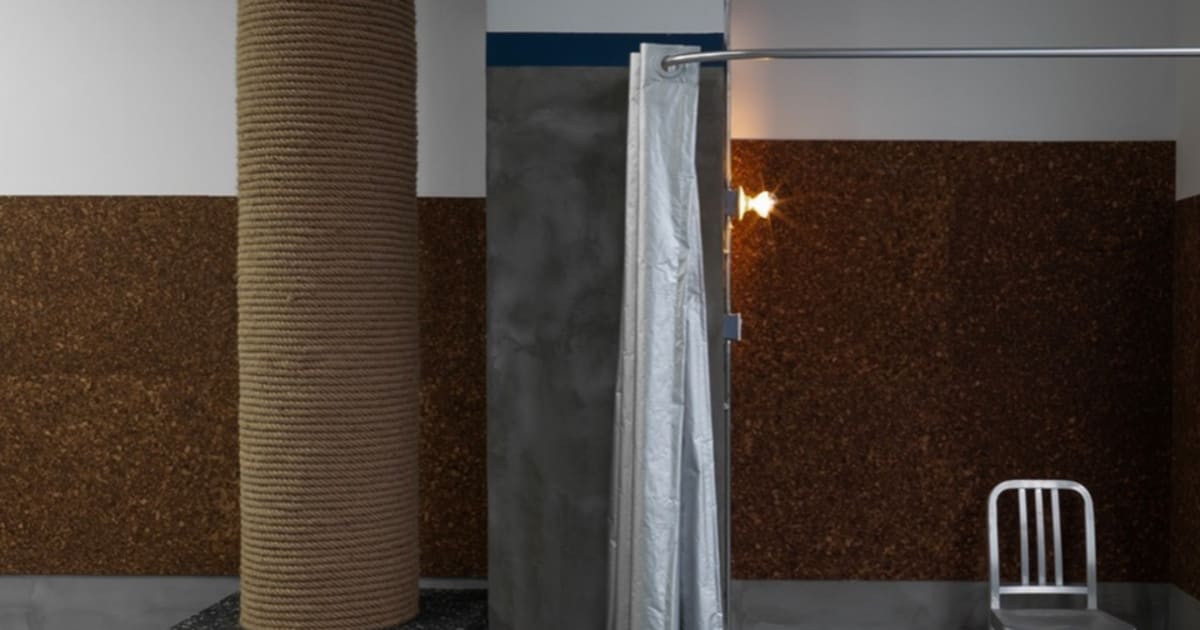 Minimalist Interior Concrete Rope Column | Feel Design