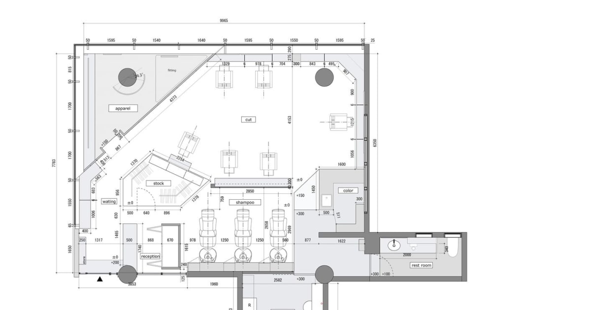Salon Interior Design Layout Plans | Feel Design