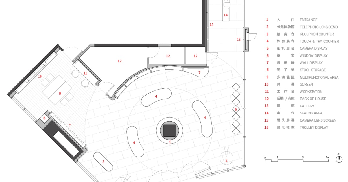 Retail Store Tile and Concrete Floor Plan | Feel Design