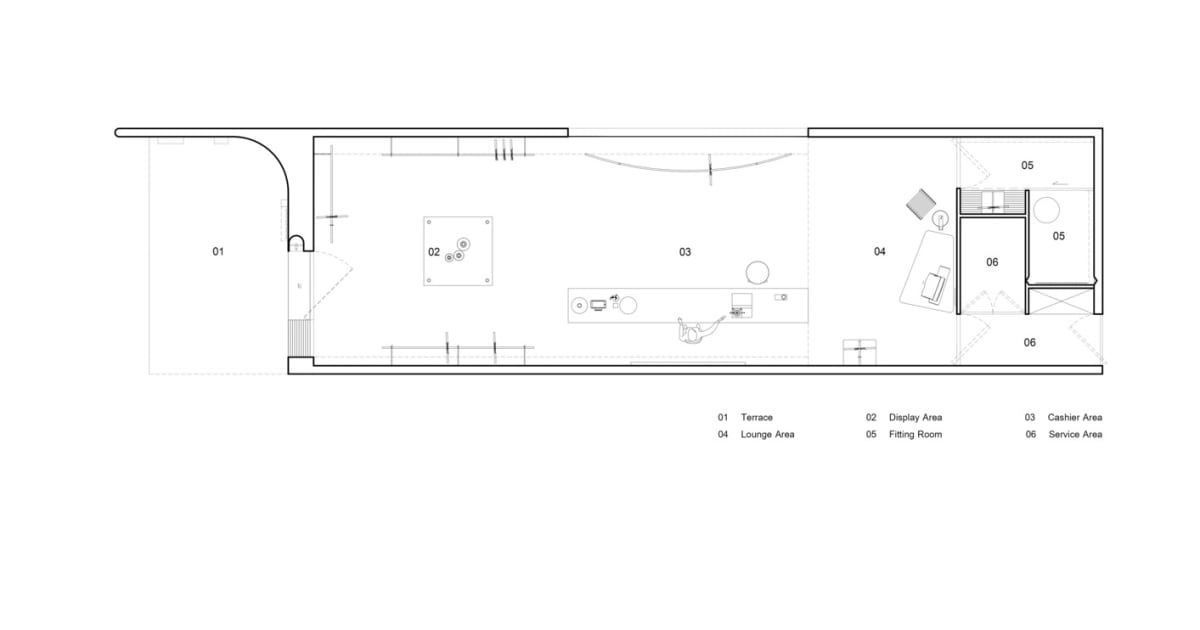 Modern Retail Storefront Floor Plan | Feel Design