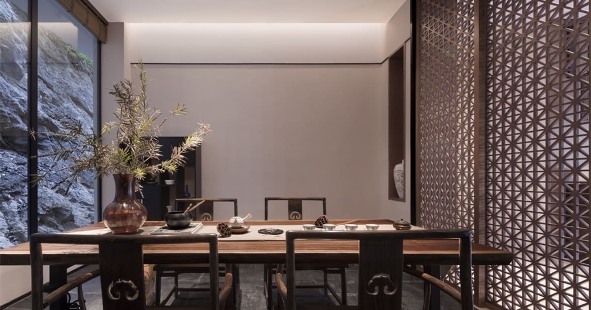 Modern Tea Room with Wood | Feel Design