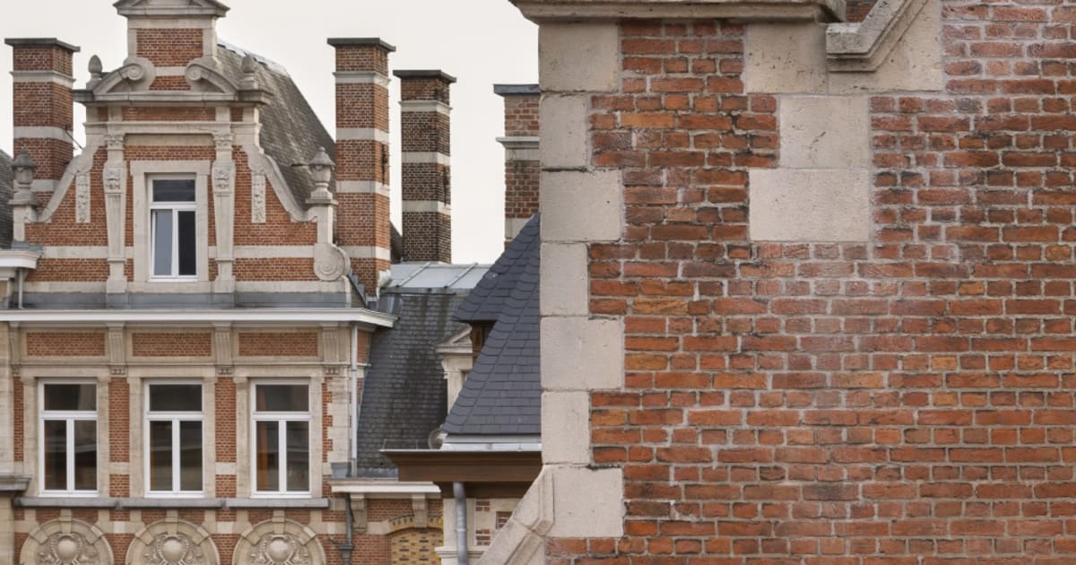 Church Exterior with Brick and Stone | Feel Design