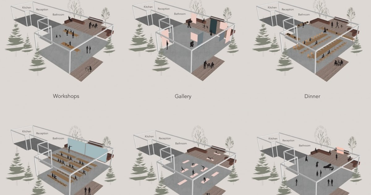 Architectural Functional Zones Rendered | Feel Design