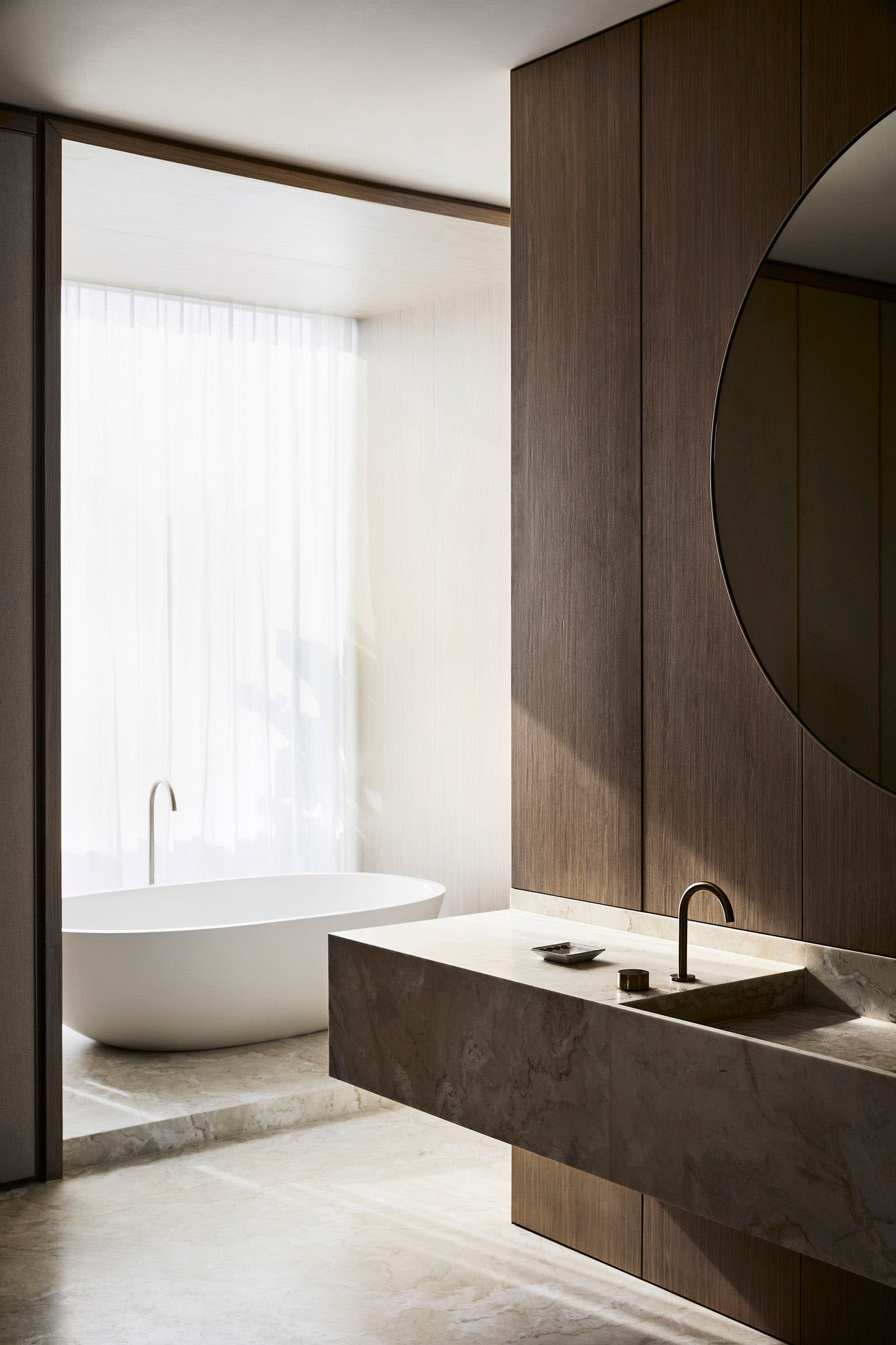 Luxury bathroom shower marble tiles contemporary design