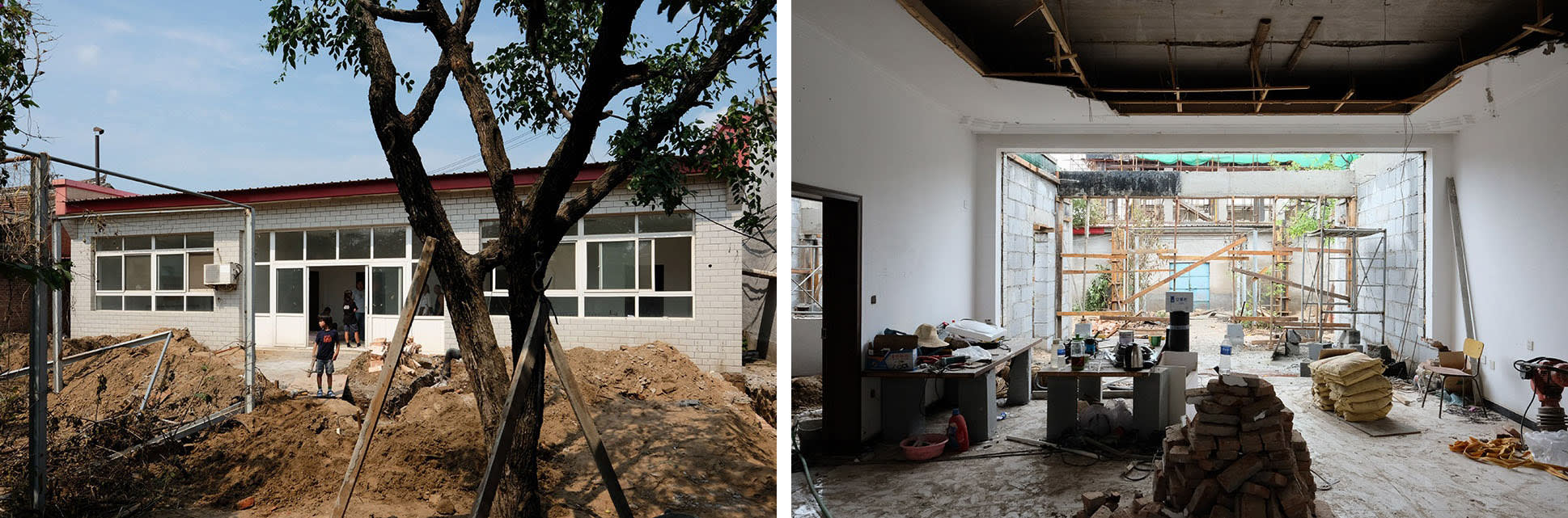 老屋翻新施工現場