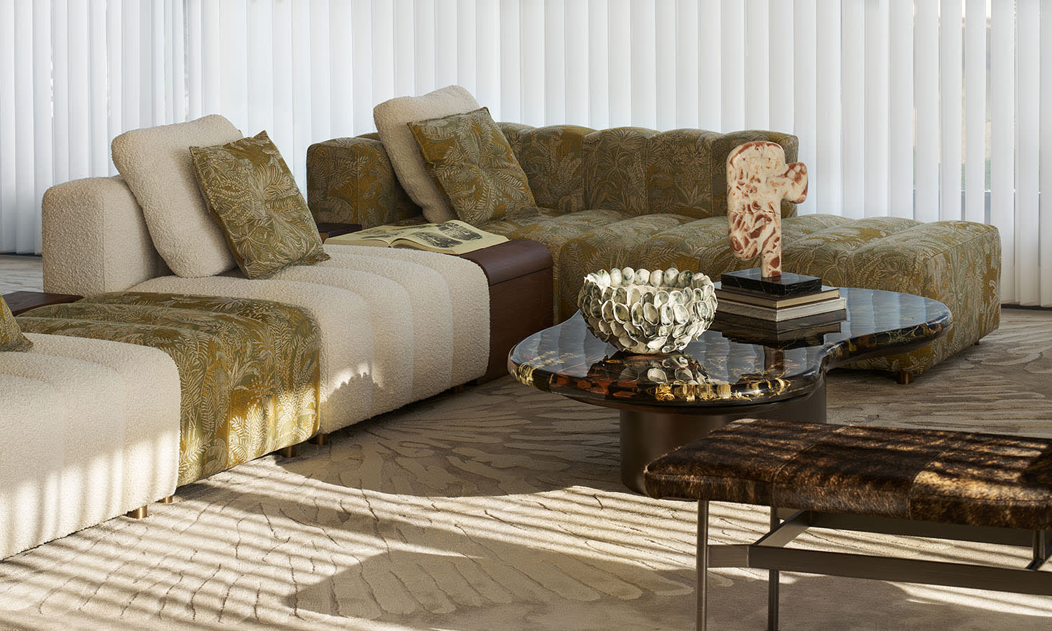 Modern sustainable furniture made from recycled materials