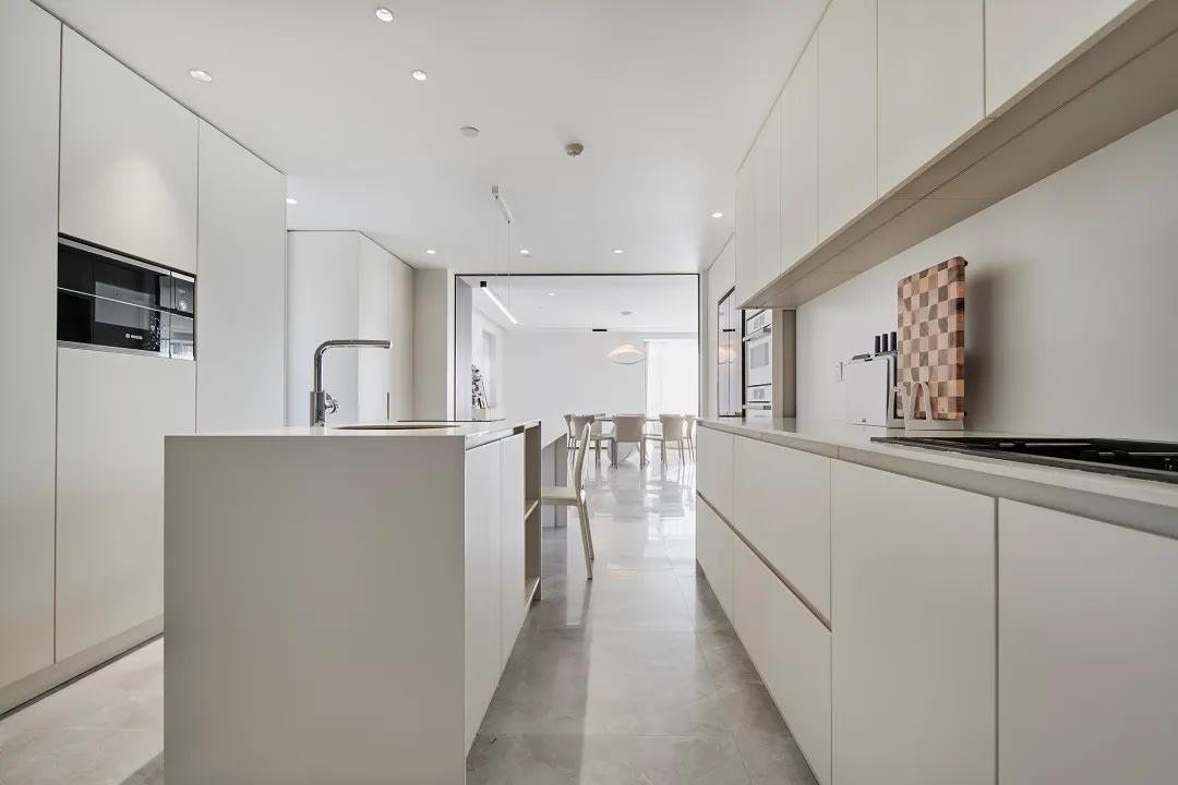 Contemporary apartment interior with modern renovation