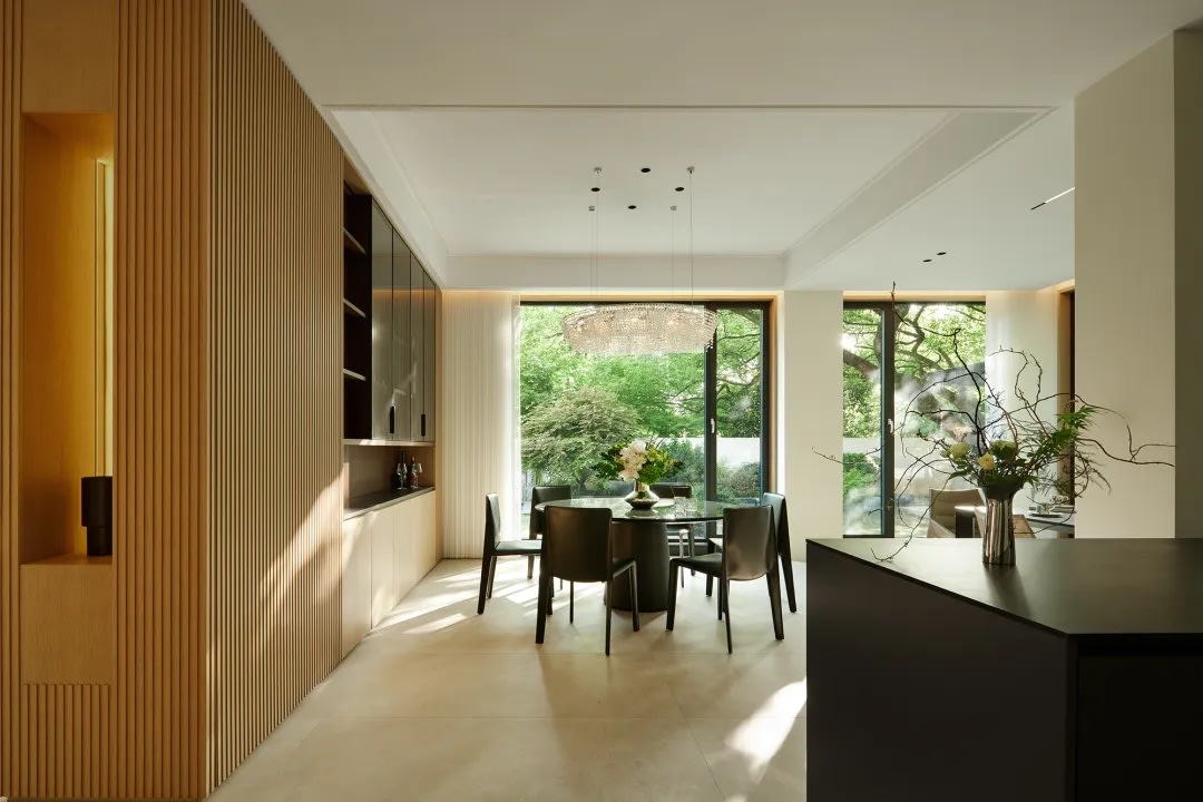 Earth tone interior design mocha brown modern home natural materials