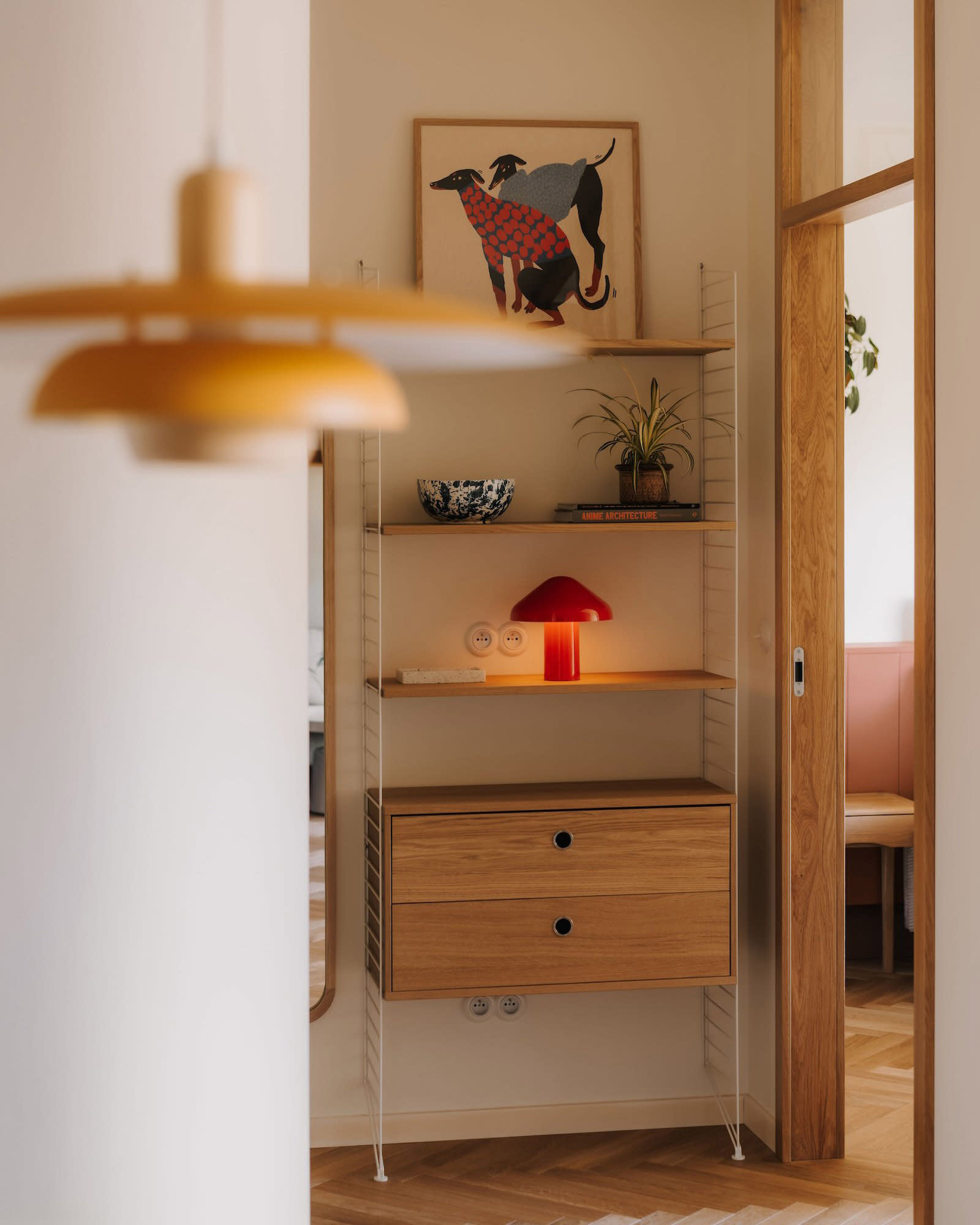 Modern wooden furniture with clean scandinavian design