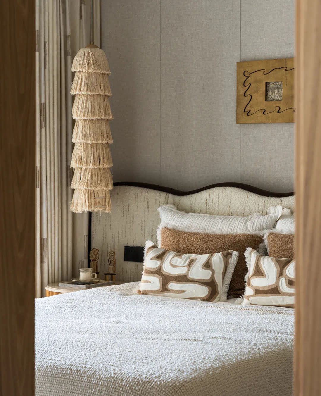 暖かみのある寝室