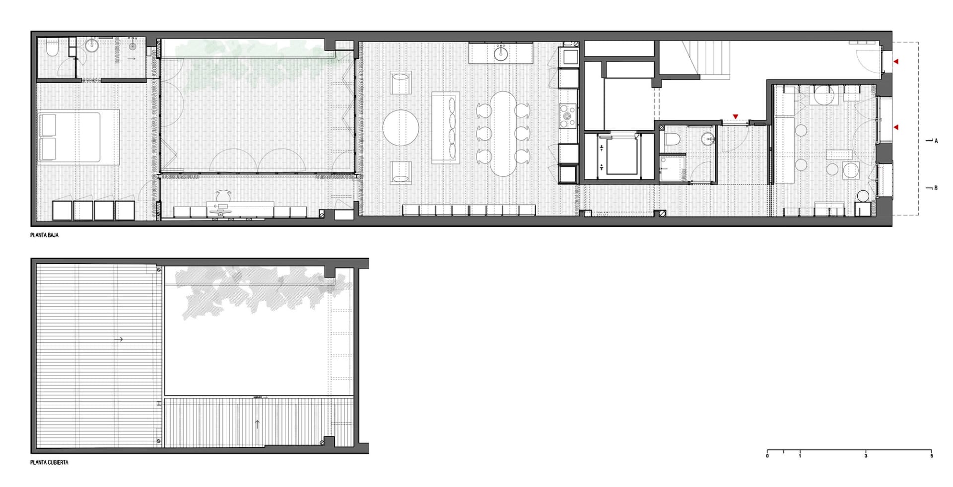 Two-dimensional architectural drawing of a modern flat.