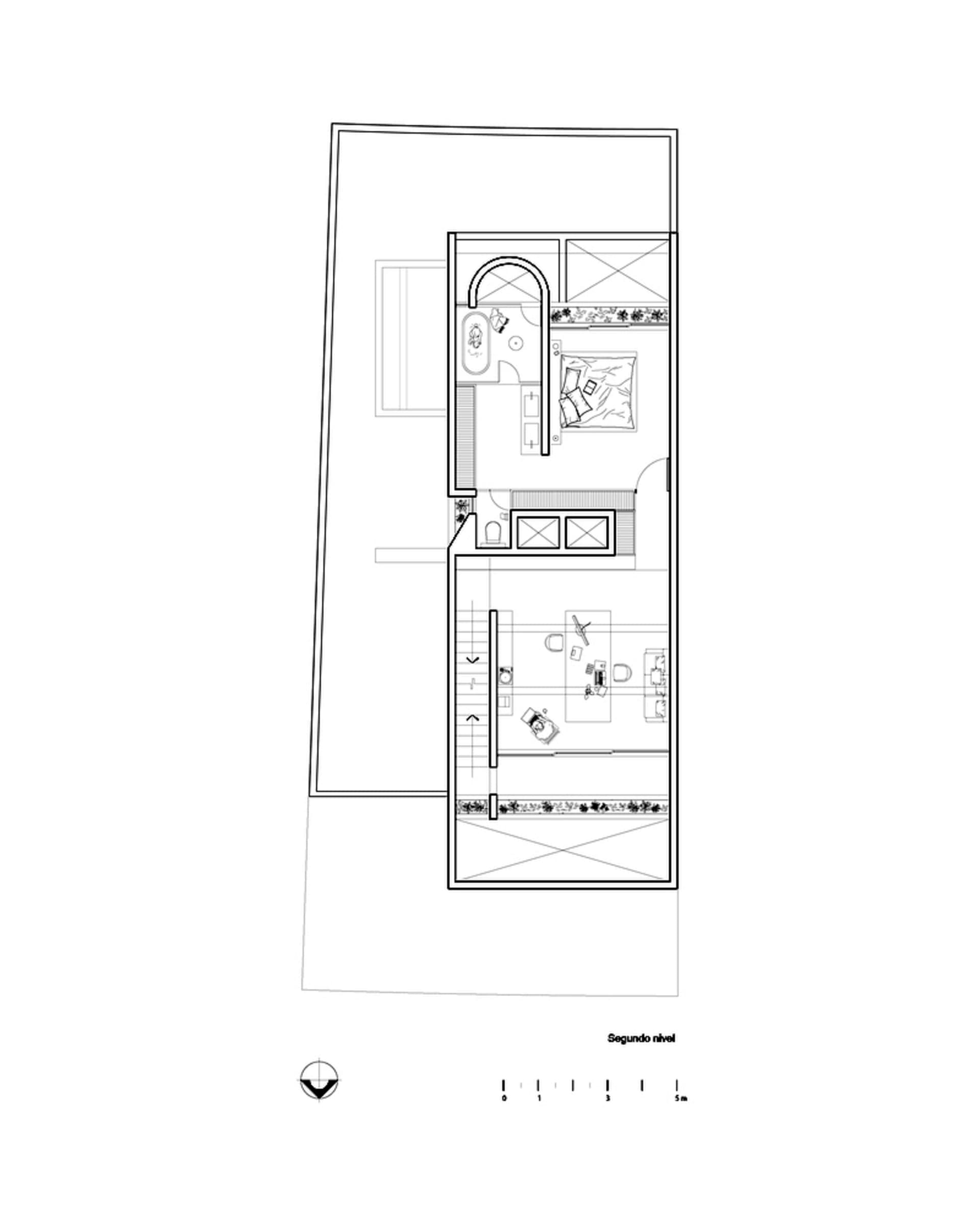 2D architectural rendering of a modern residential space with detailed floor plan layout and dimensions.