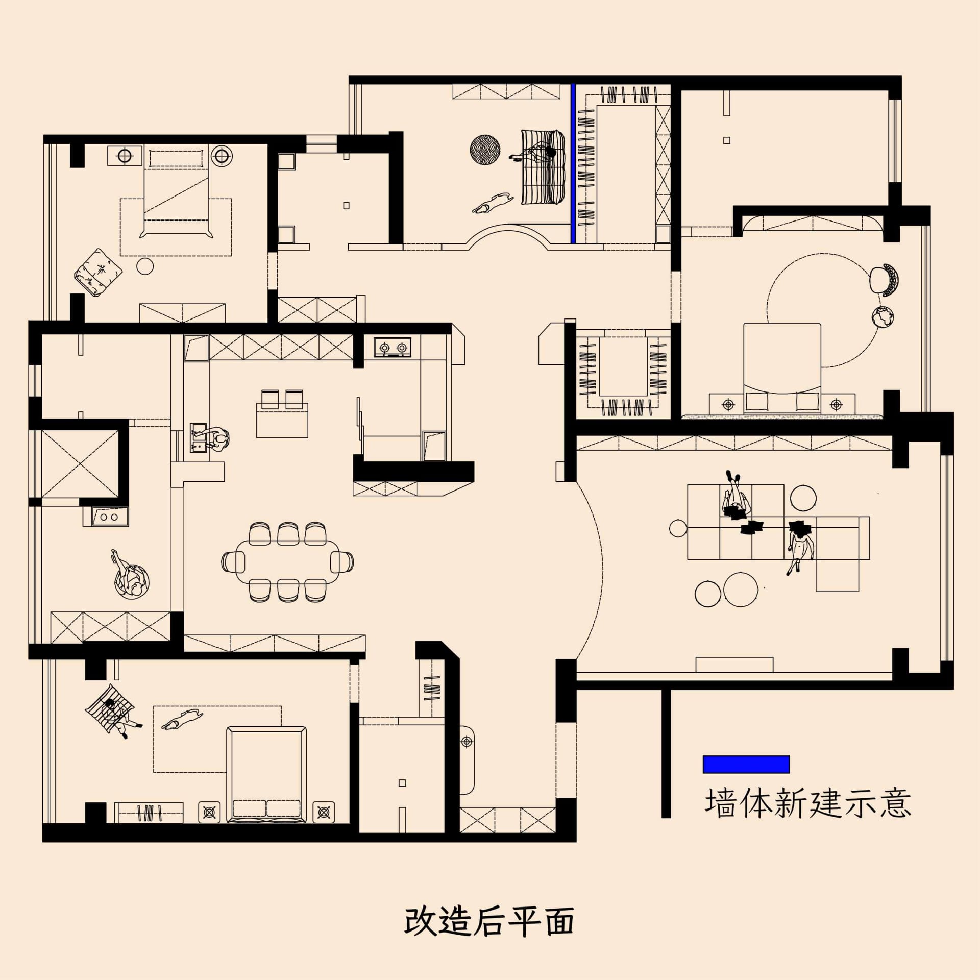 Modern interior design showcasing a contemporary floor plan in an office space.