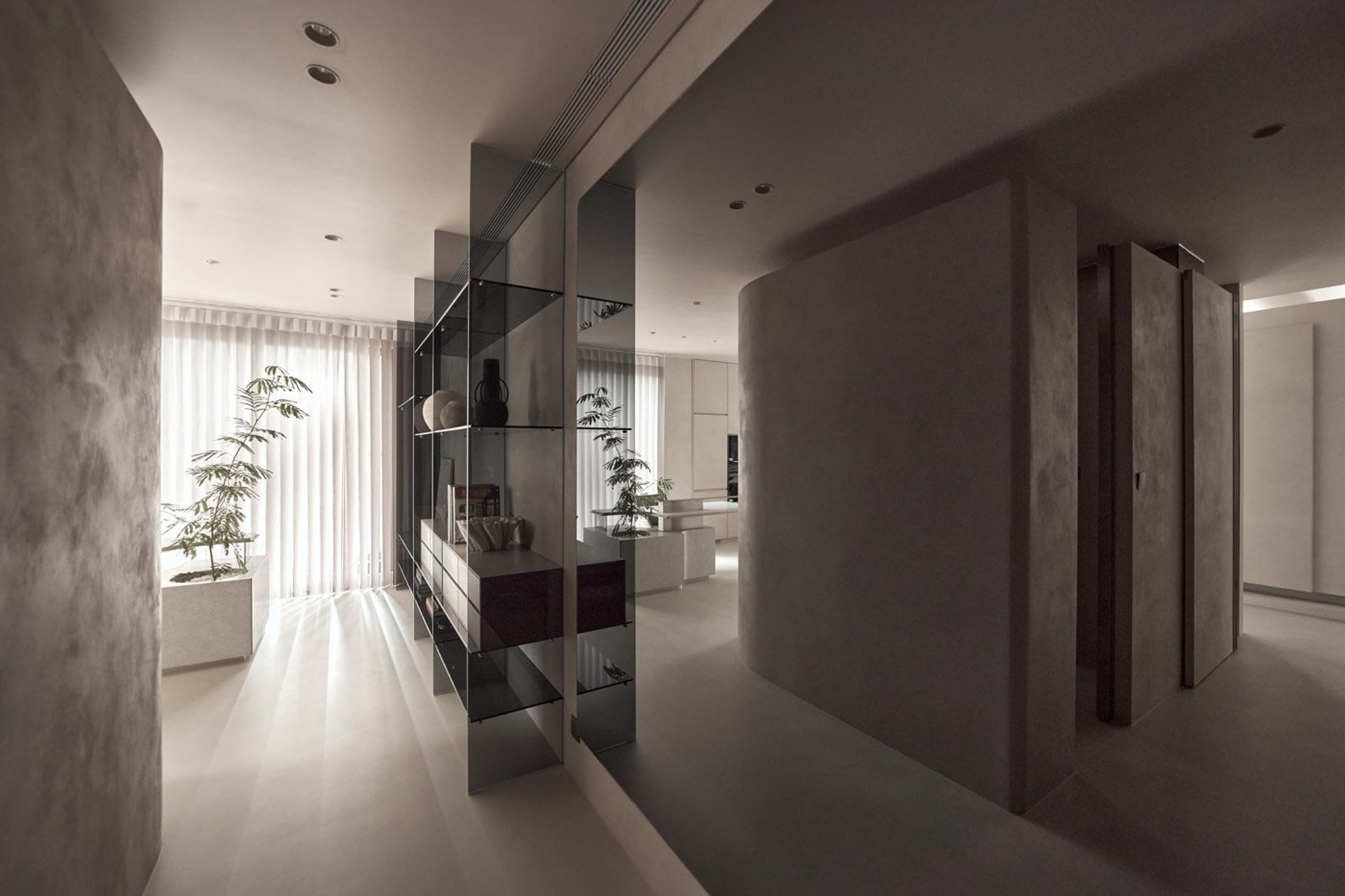 Modern International Concrete Glass Interior | Feel Design