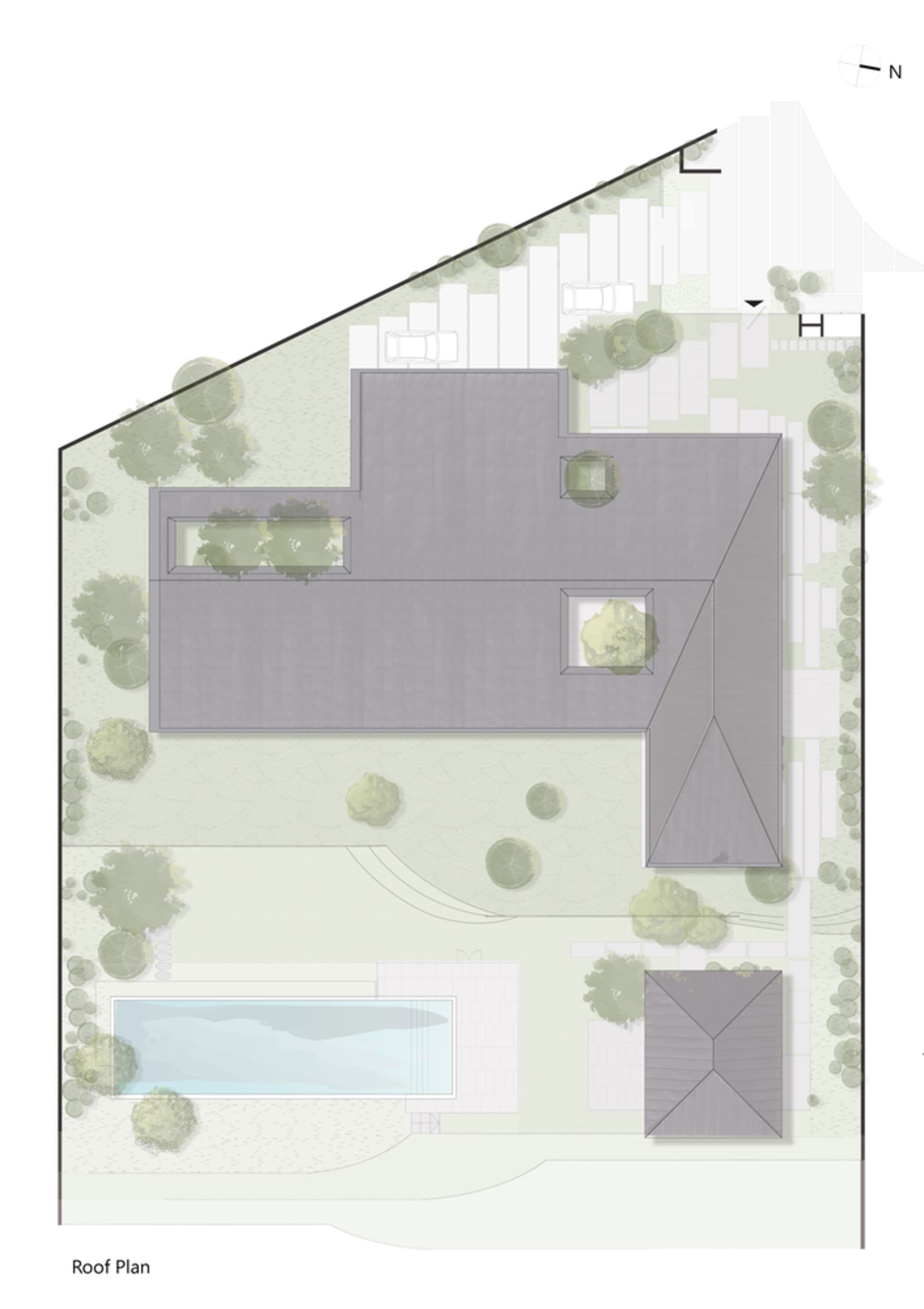 Modern Roof Plan House | Feel Design