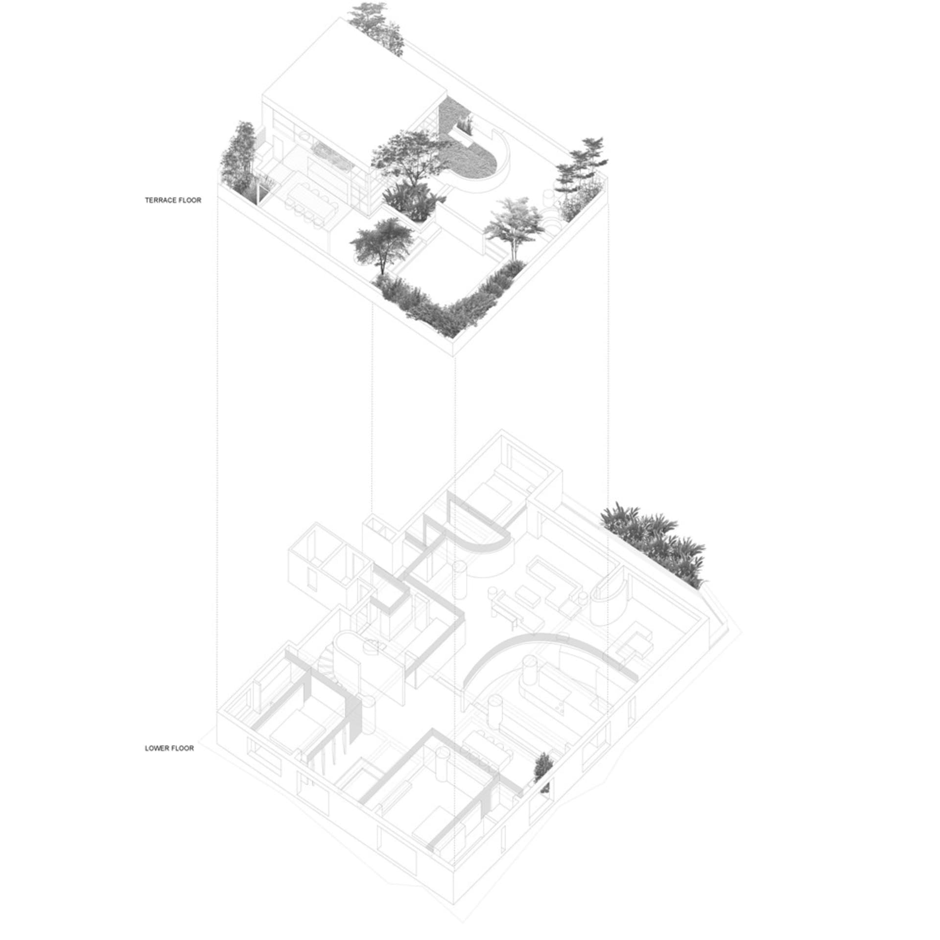建築物的2D技術平面圖