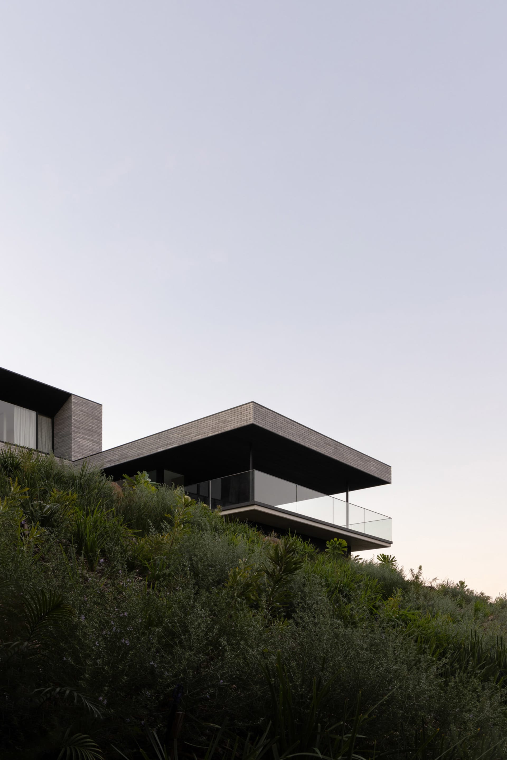 Modern building exterior with concrete and glass materials