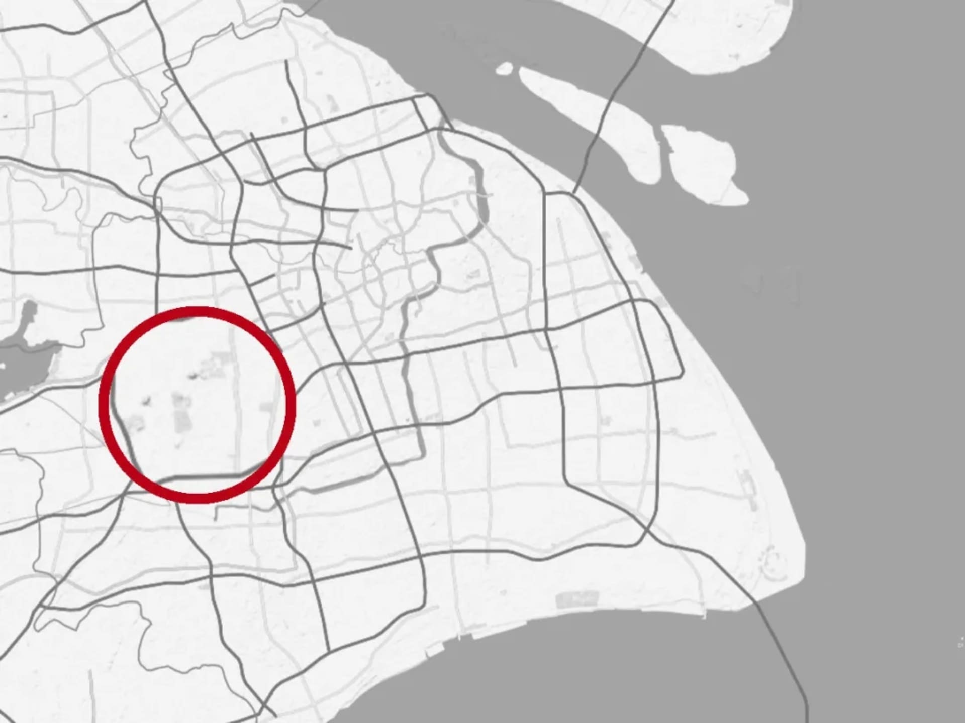 A detailed city map outlining urban planning layouts and road networks.