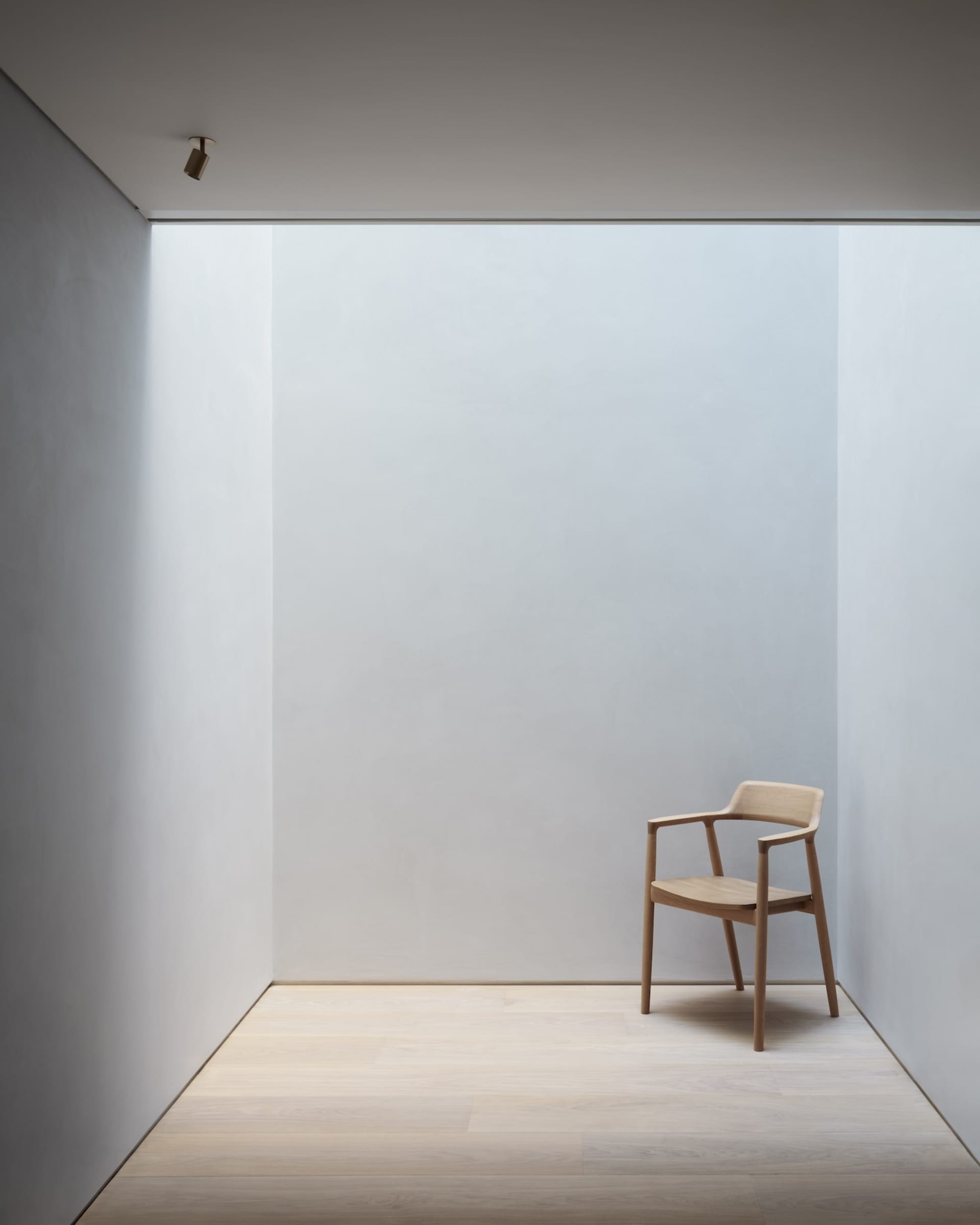 Minimalist, white, and empty interior space