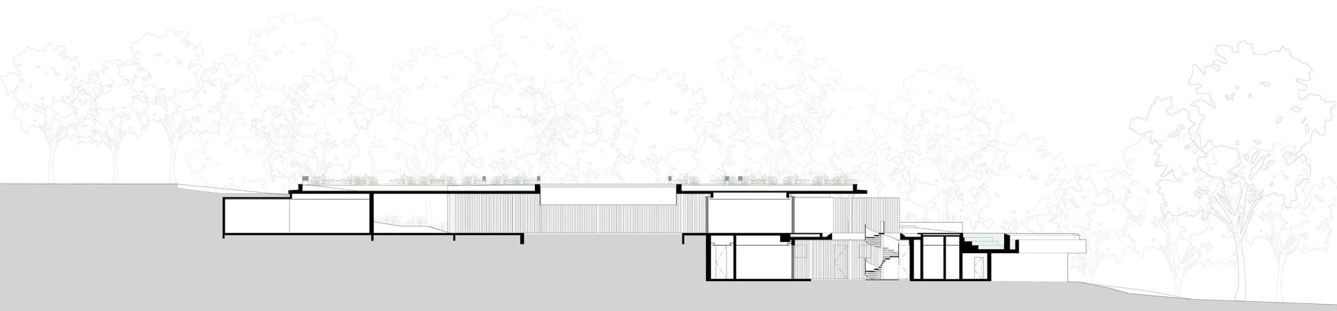 現代外觀建築設計,採用自然木質元素。