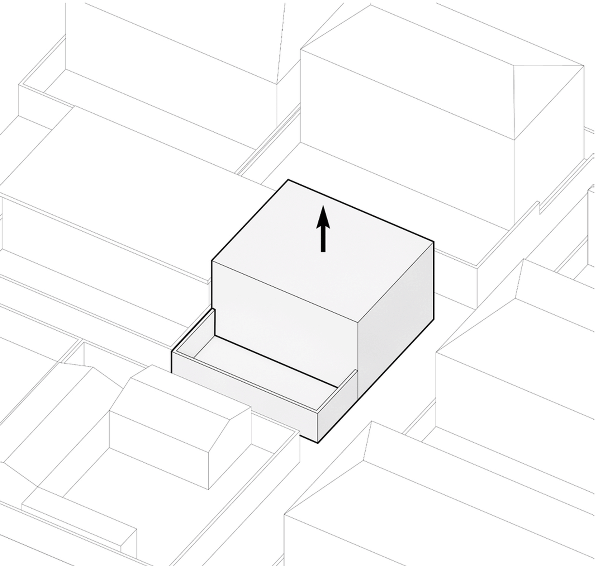 3D rendering of a modern building exterior