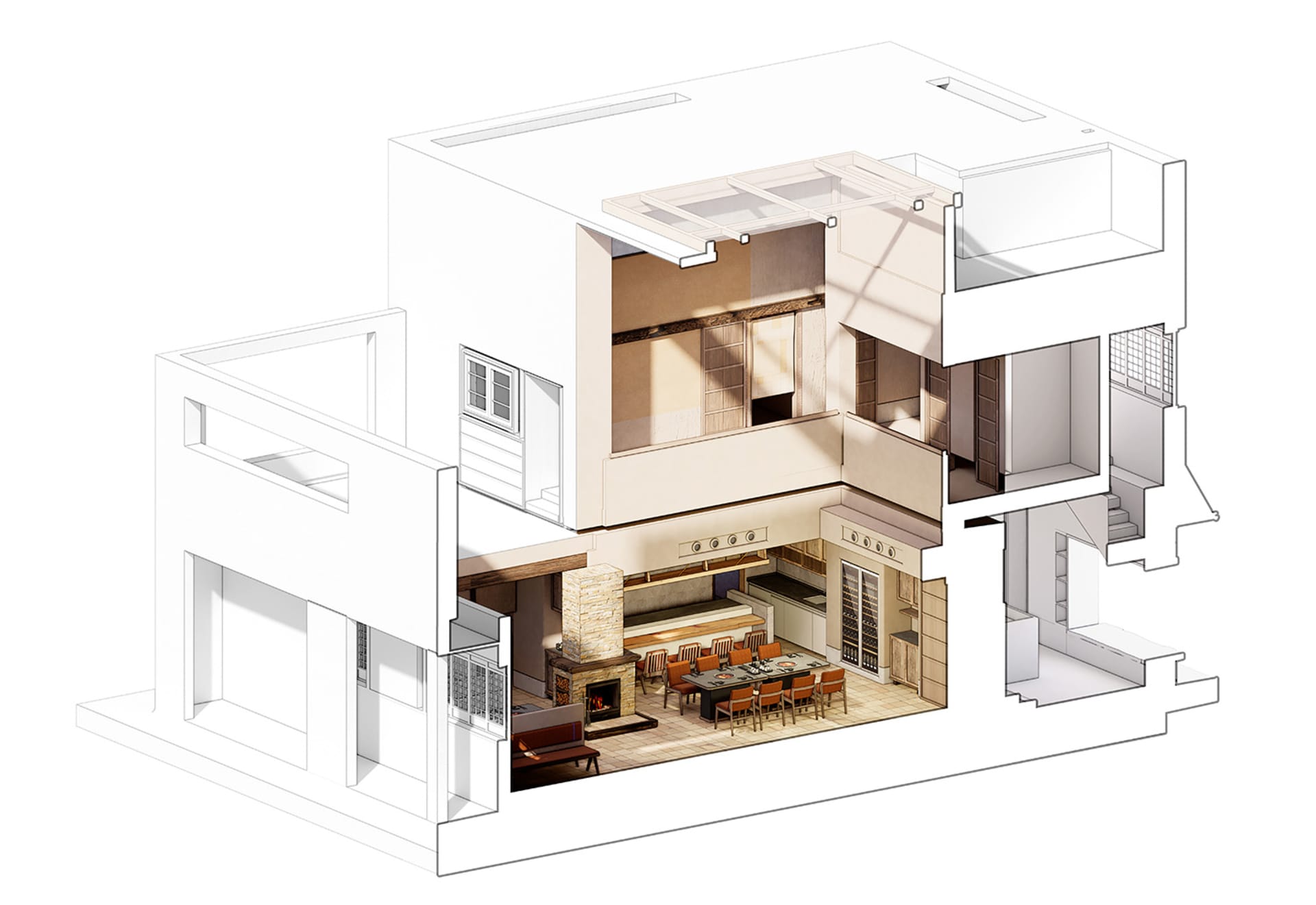 Modern Floor Plan Interior 1