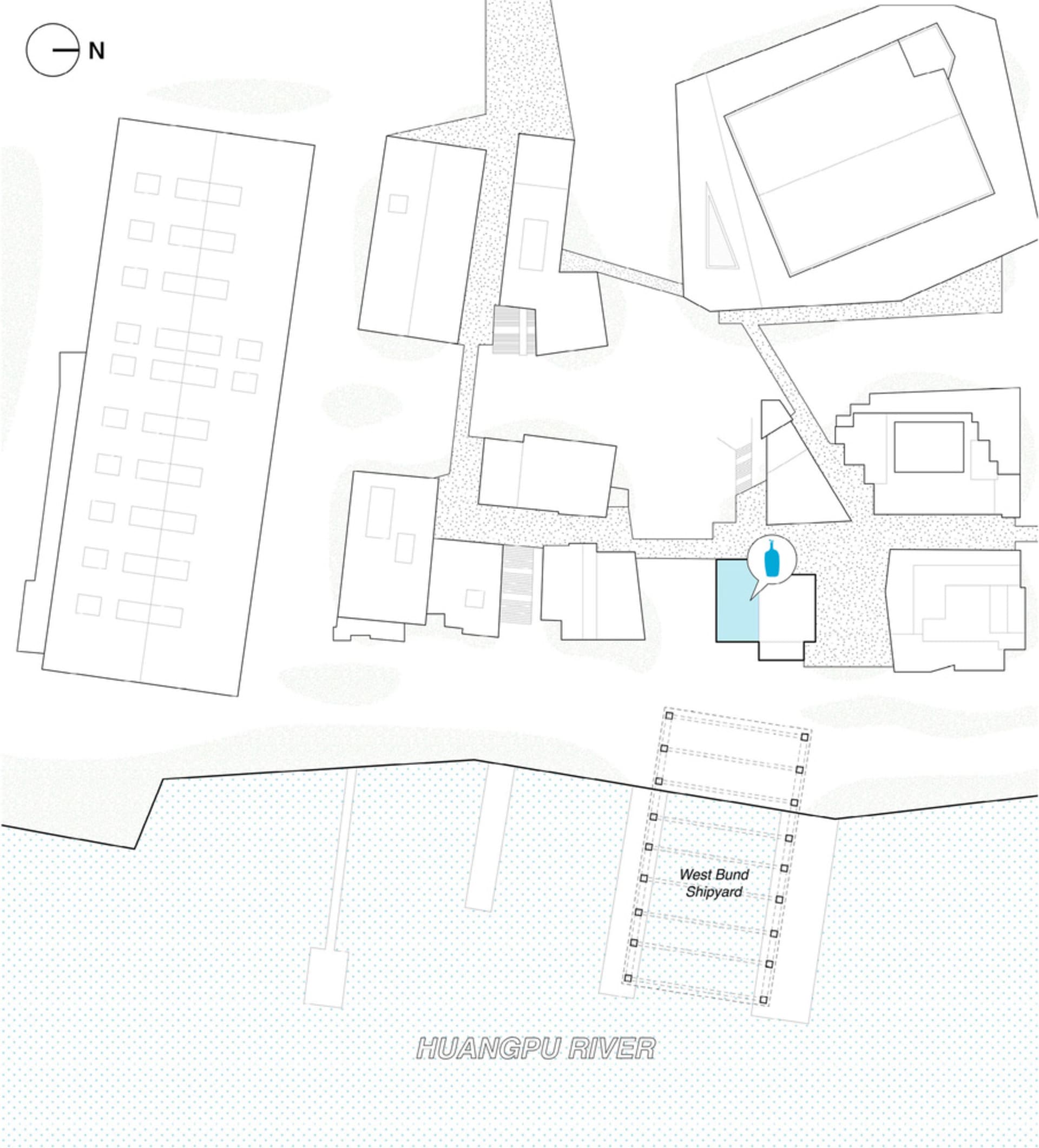 紙張上展示都市景觀細節的平面圖。