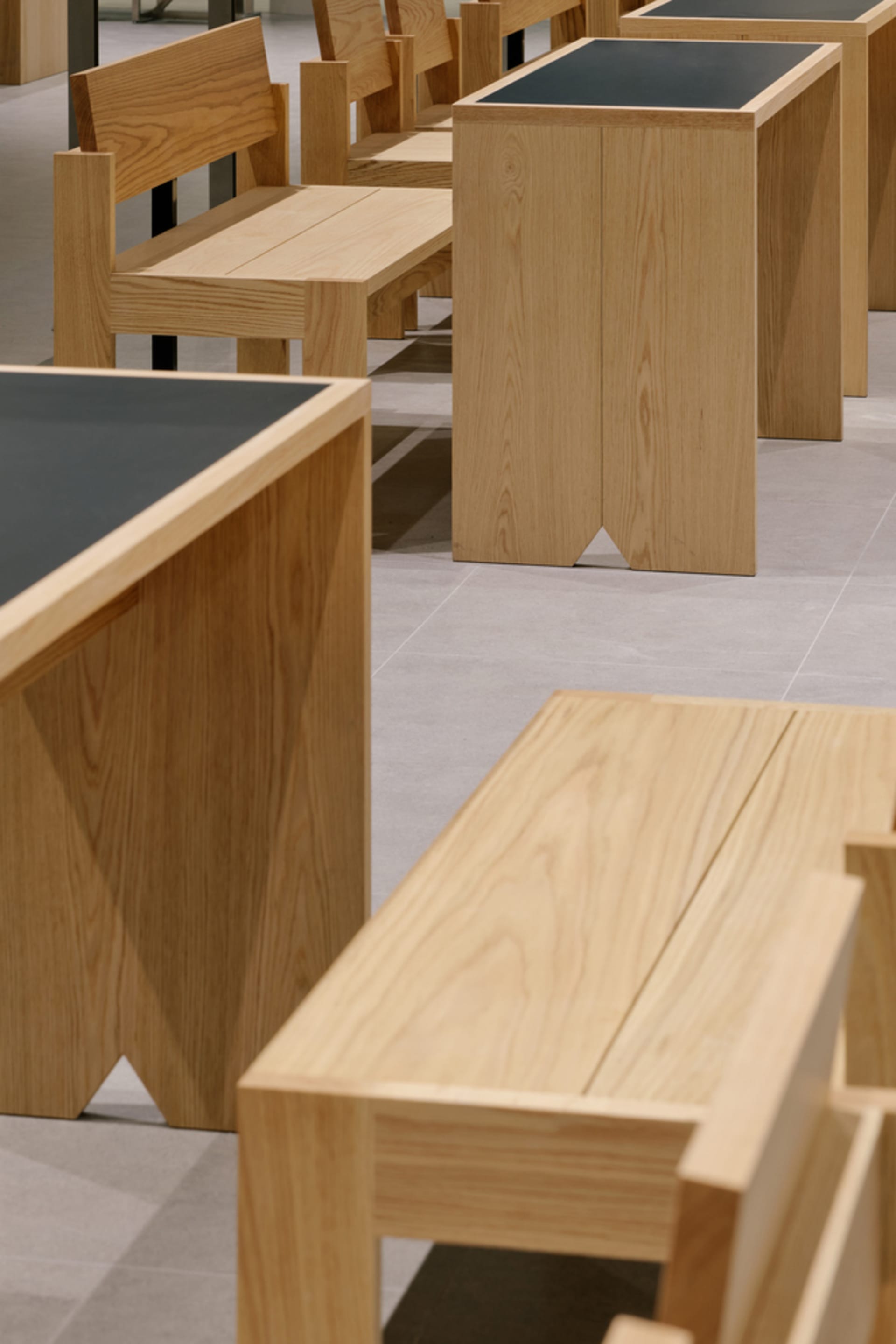 Modern office furniture made of wood