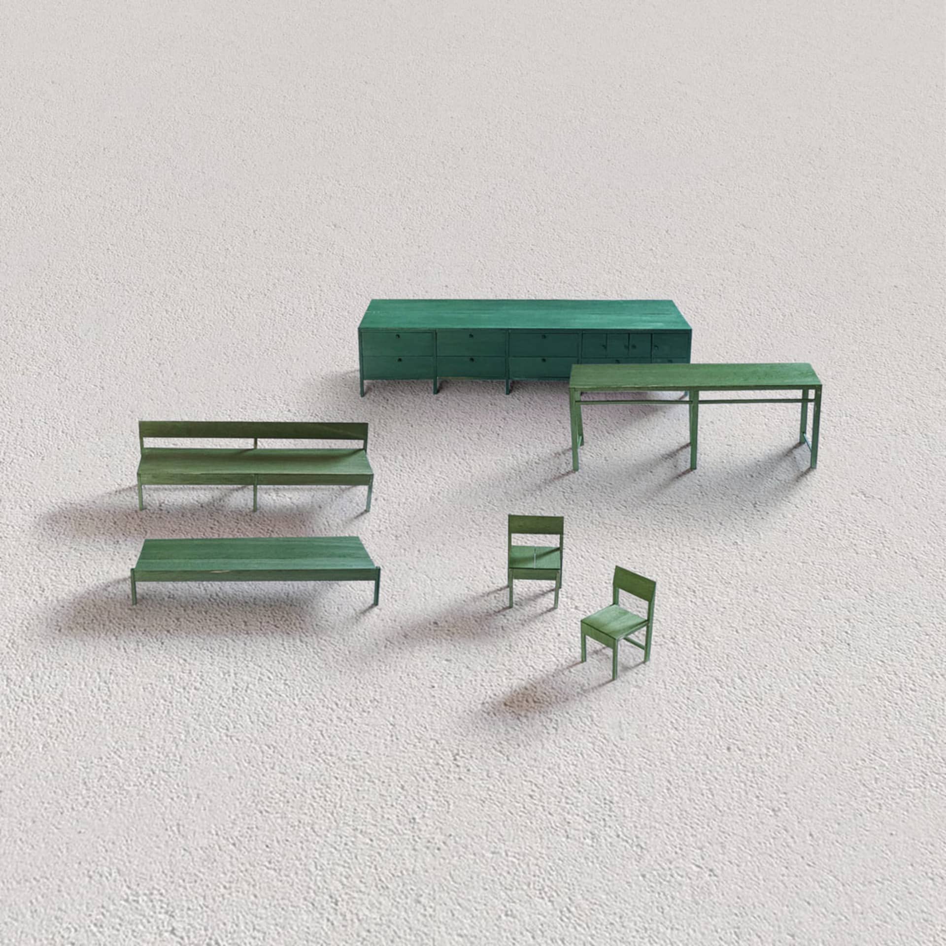 綠色極簡家具組