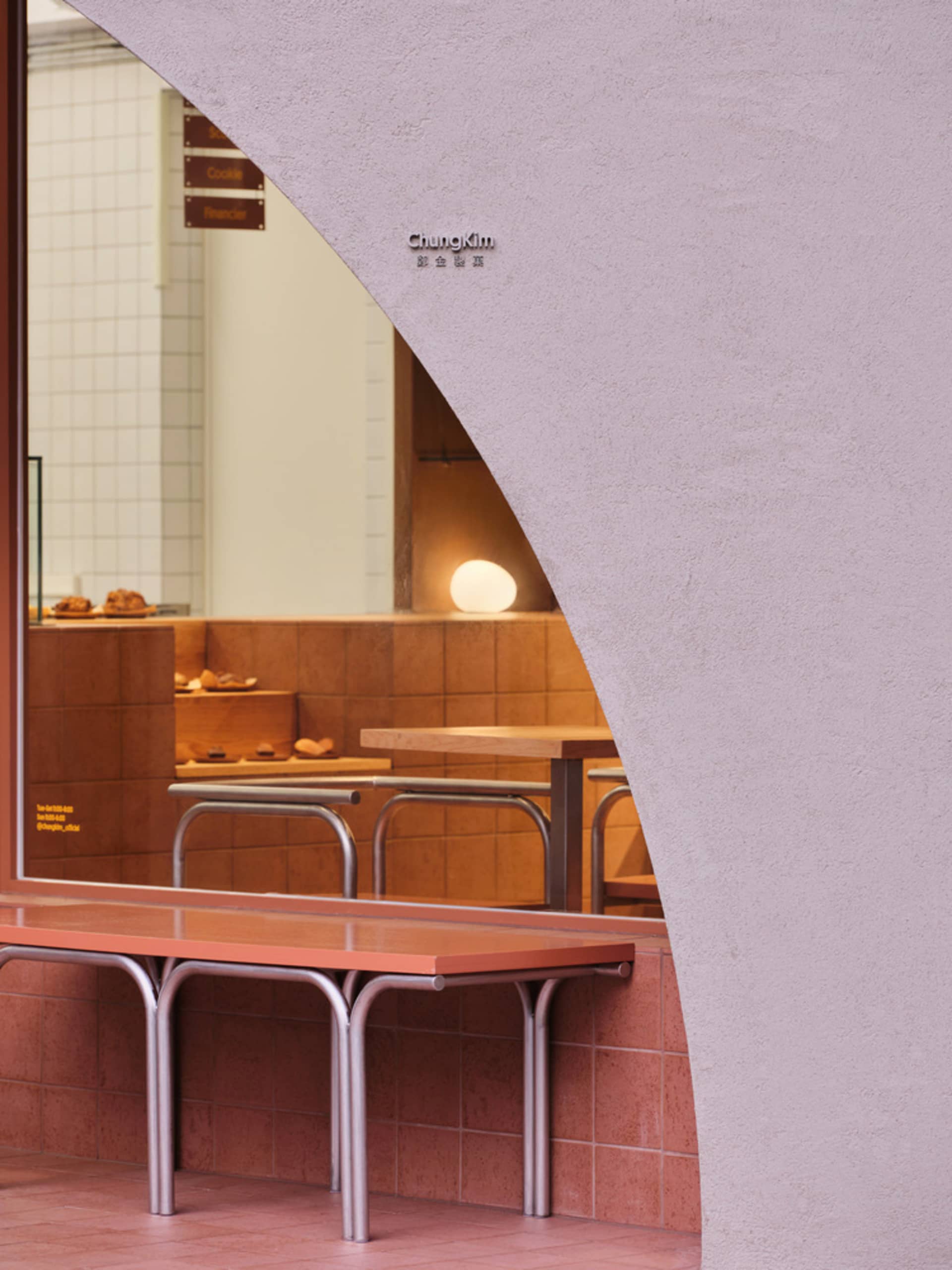 Aterrazzo-cafe-interior showing sleek, modern design features and seating arrangements.