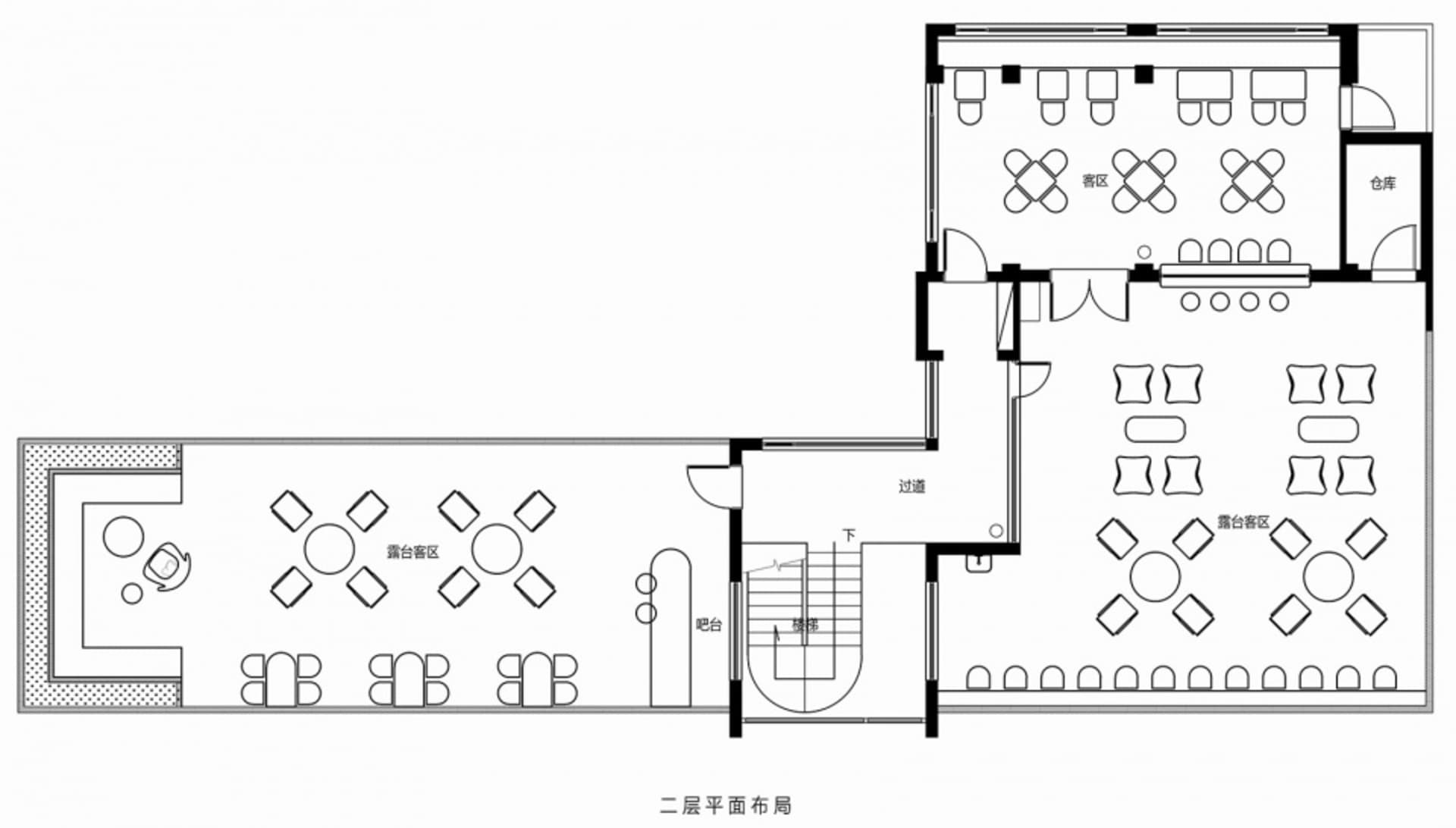 辦公室空間平面圖,展示格局、家具配置與功能分區。