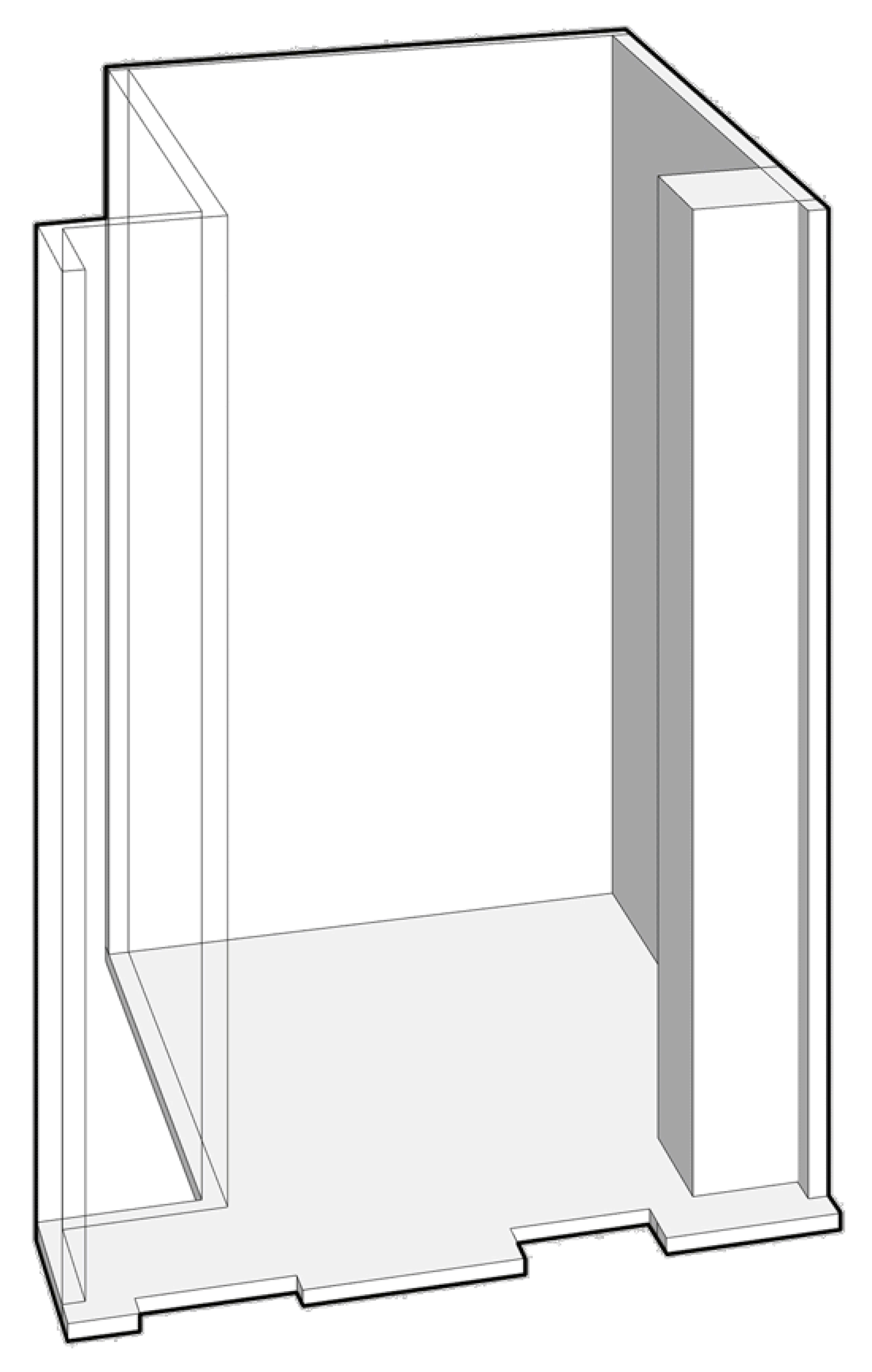 A modern building with a glass exterior.