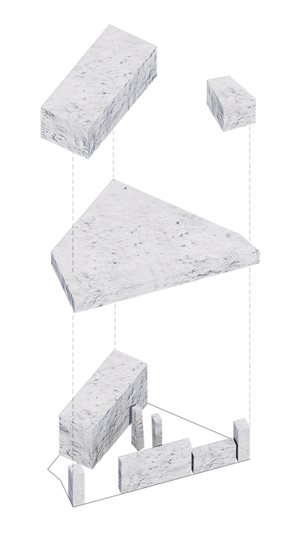 各種用於建築設計的混凝土砌塊
