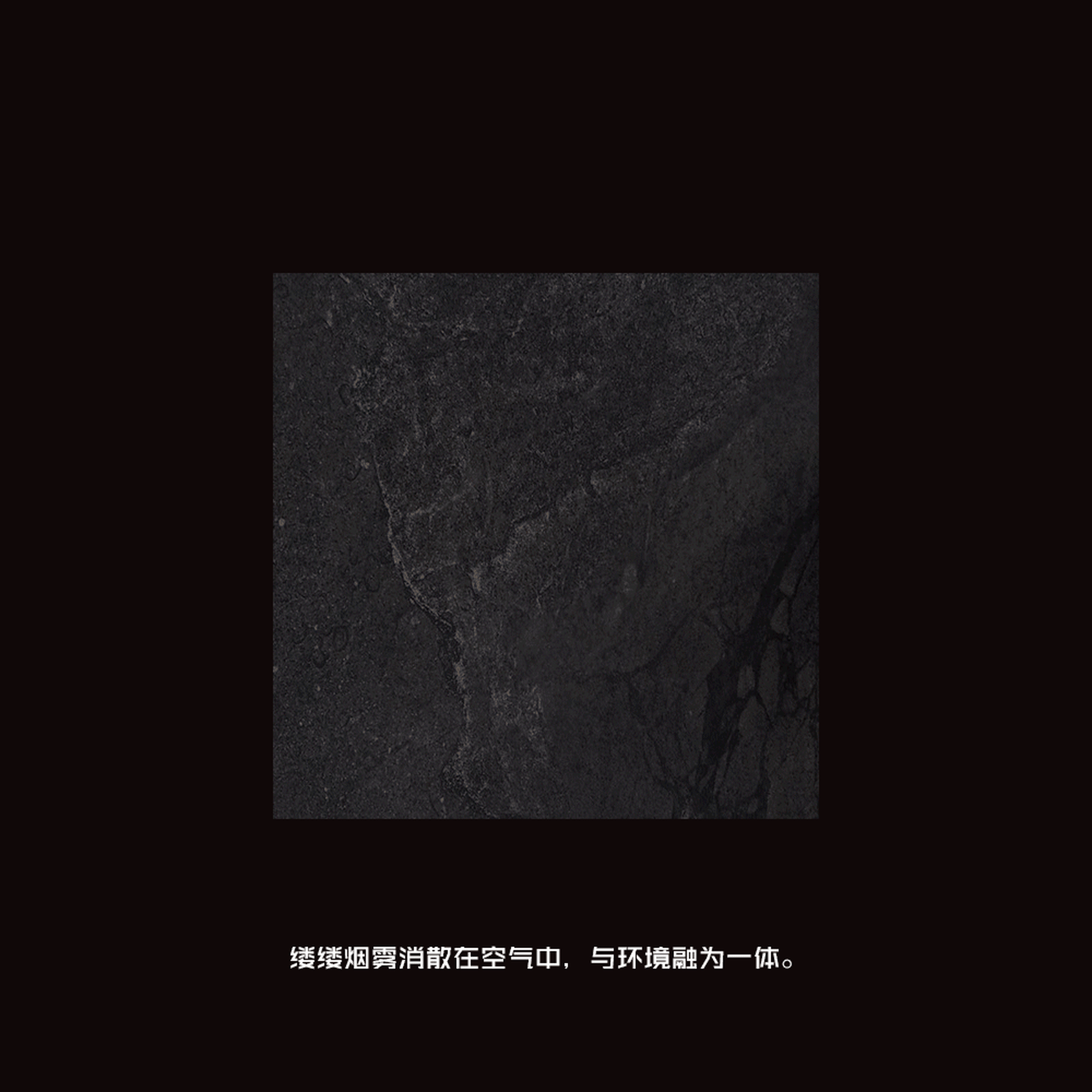 Black marble surface with natural veining