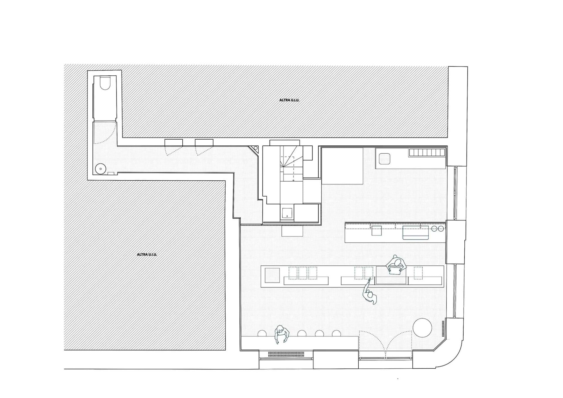 辦公室佈局藍圖,展示工作空間內的功能分區與空間構成。