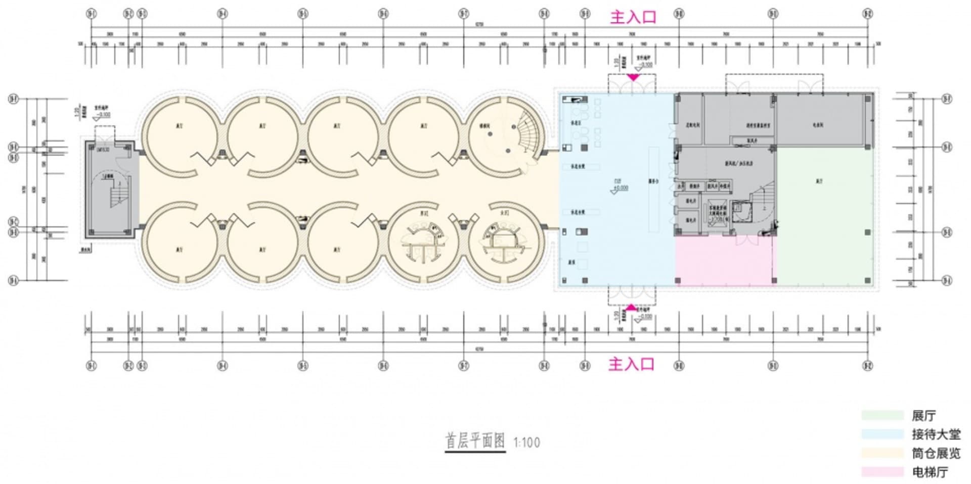 Modern office interior design floor plan showing office spaces and layout