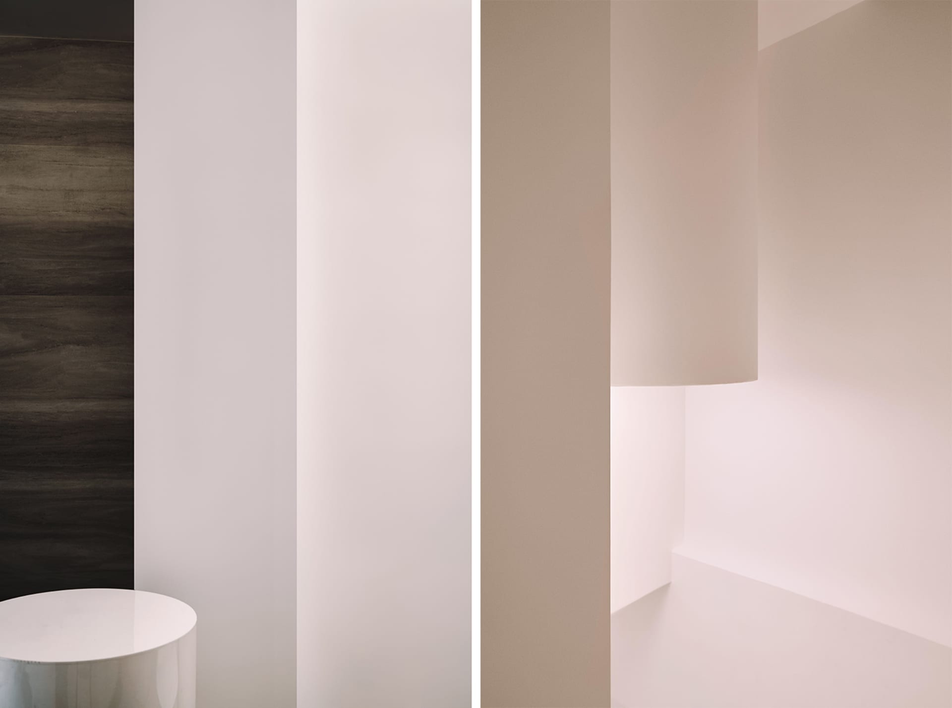 Minimalist and modern interior design featuring neutral tones