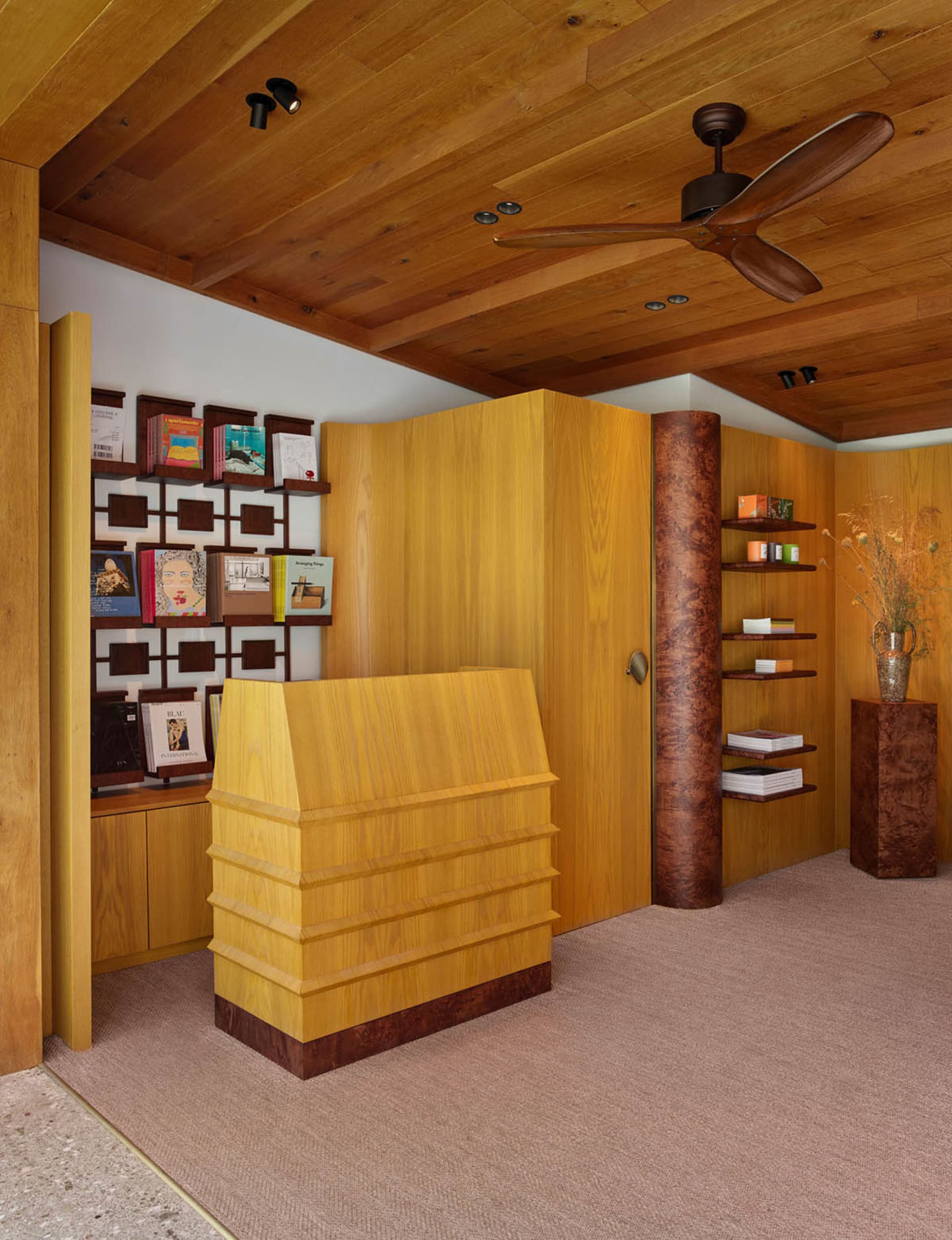 Modern Interior Design with Wooden Reception Desk | Feel Design