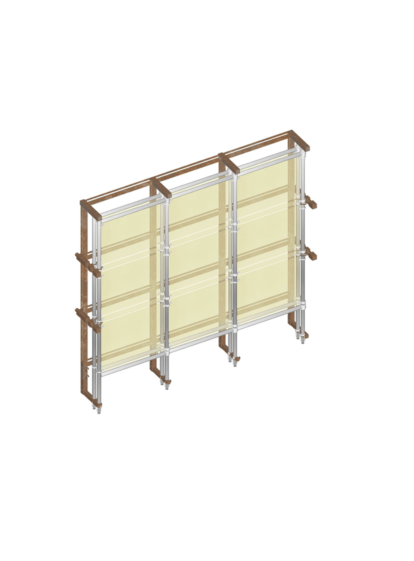 Modern interior display featuring composite paneling